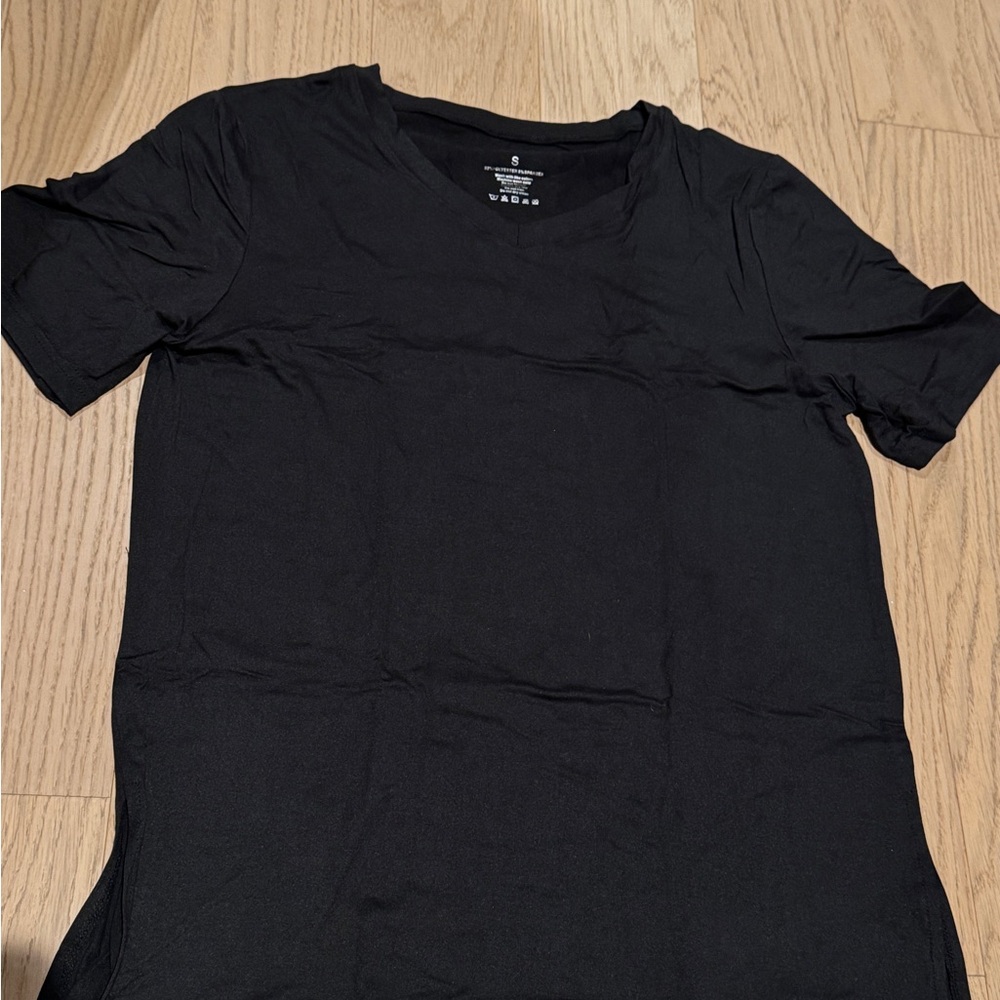 Black V-Neck Men's Shirt